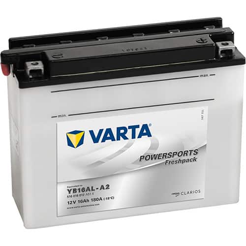 Акумулатор VARTA POWERSPORTS Freshpack 516 016 012 YB16AL-A2 16AH 180A 12V R+