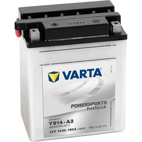 Акумулатор VARTA POWERSPORTS Freshpack 514 012 014 YB14-A2 14AH 190A 12V L+