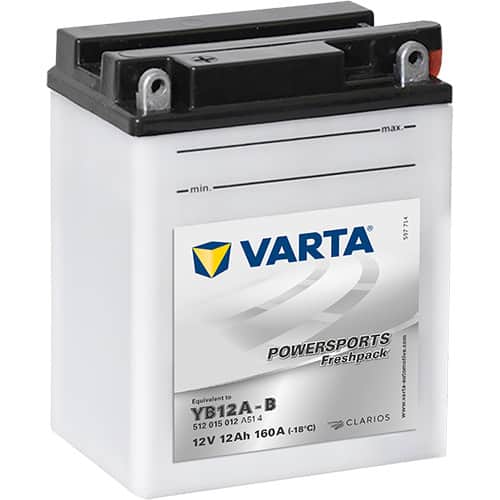 Акумулатор VARTA POWERSPORTS Freshpack 512 015 012 YB12A-B 12AH 160A 12V L+