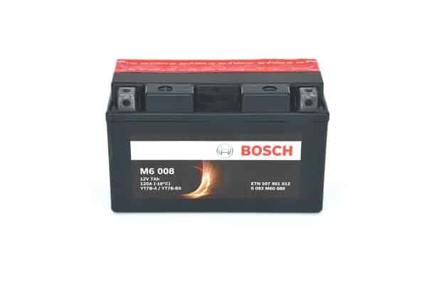 Акумулатор BOSCH M6 AGM YT7B-BS 7AH 120A 12V L+ 0 092 M60 080