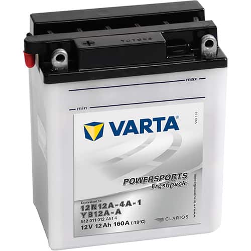 Акумулатор VARTA POWERSPORTS Freshpack 512 011 012 12N12A-4A-1 12AH 160A 12V L+