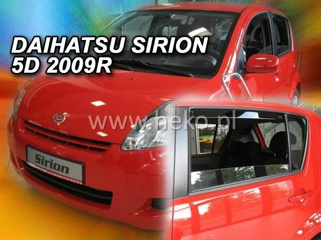 Ветробрани за DAIHATSU SIRION(2005+)/SUBARU JUSTY(2007-2011)5 врати-4бр. пр.зад.