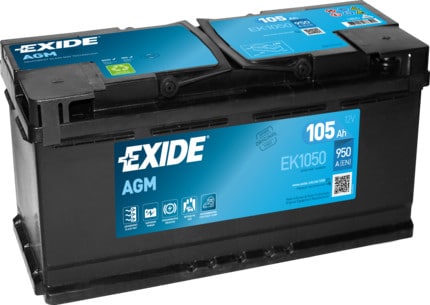 Акумулатор EXIDE AGM 105AH 950A R+