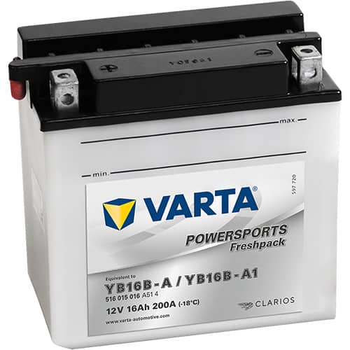 Акумулатор VARTA POWERSPORTS Freshpack 516 015 016 YB16B-A 16AH 200A 12V L+