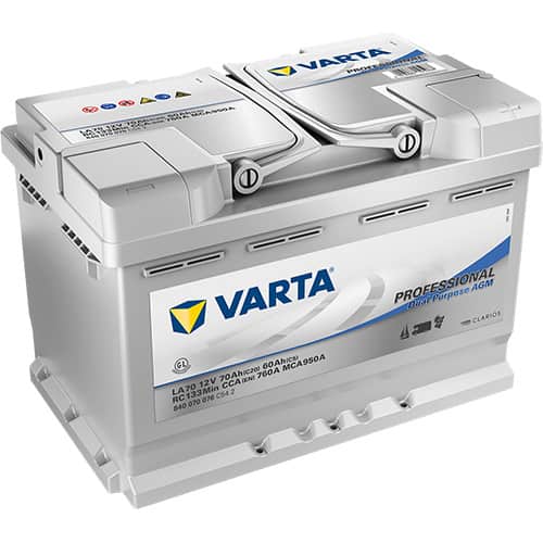 Акумулатор VARTA PROFESSIONAL DUAL PURPOSE AGM 840 070 076 70AH 760A R+