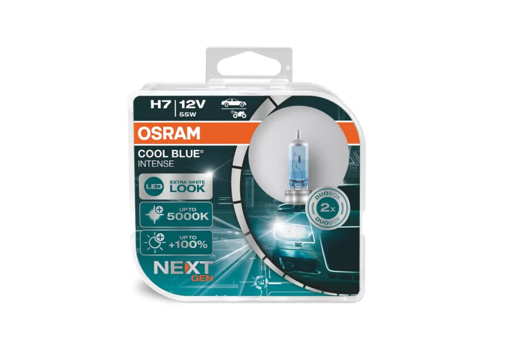 Халогенна крушка Н7 - Osram COOL BLUE INTENSE NEXT GEN - 2бр. блистер