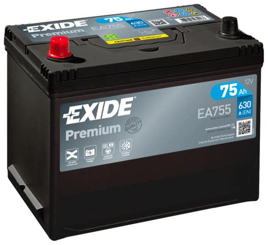 Акумулатор EXIDE PREMIUM 75AH 630A L+ JIS