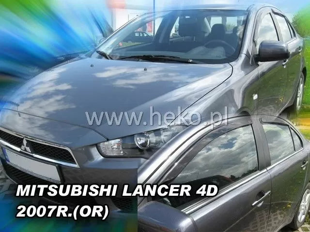 Ветробрани за MITSUBISHI LANCER(2007+)OR 4/ 5 вр.-4бр. пред/зад лепящи