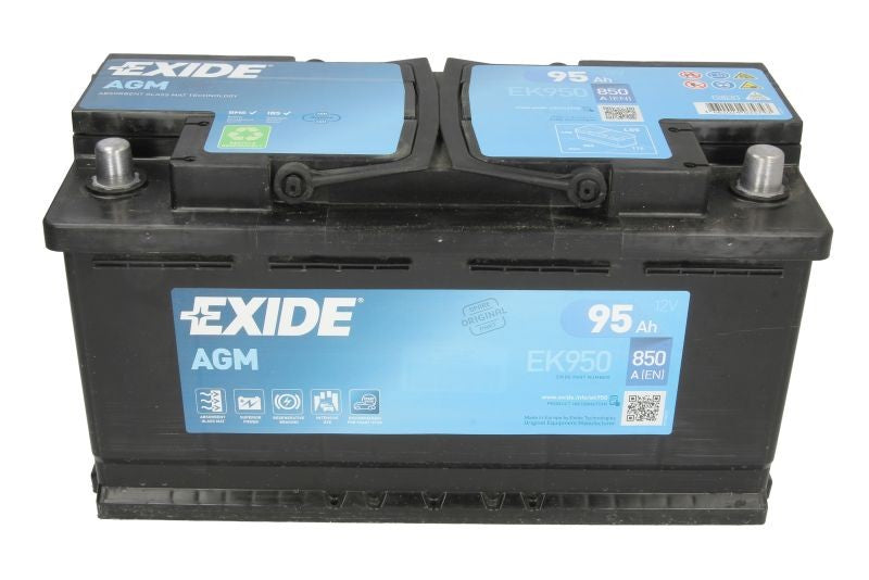 Акумулатор EXIDE AGM START&STOP 95AH 850A R+